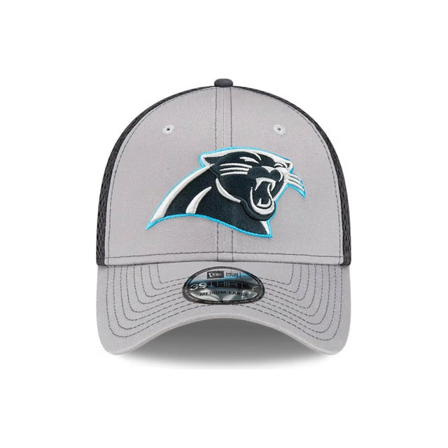 Carolina Panthers Neo 39THIRTY Stretch Fit Hat - Gray / Navy