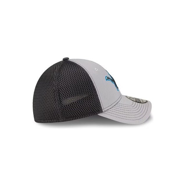 Detroit Lions Neo 39THIRTY Stretch Fit Hat - Gray / Navy