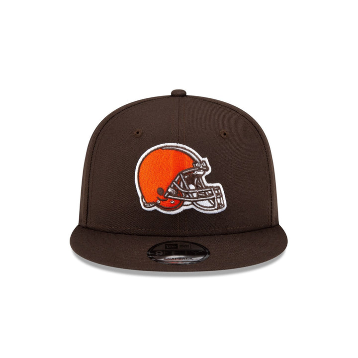 New Era Cleveland Browns Basic Brown 9FIFTY Snapback Hat - View 4
