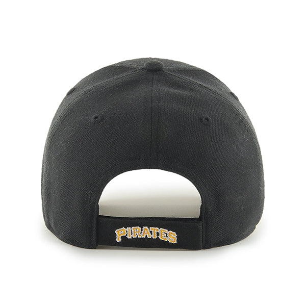 47 Brand Pittsburgh Pirates MVP Adjustable Hat - Two-Tone Black/Yellow - Back