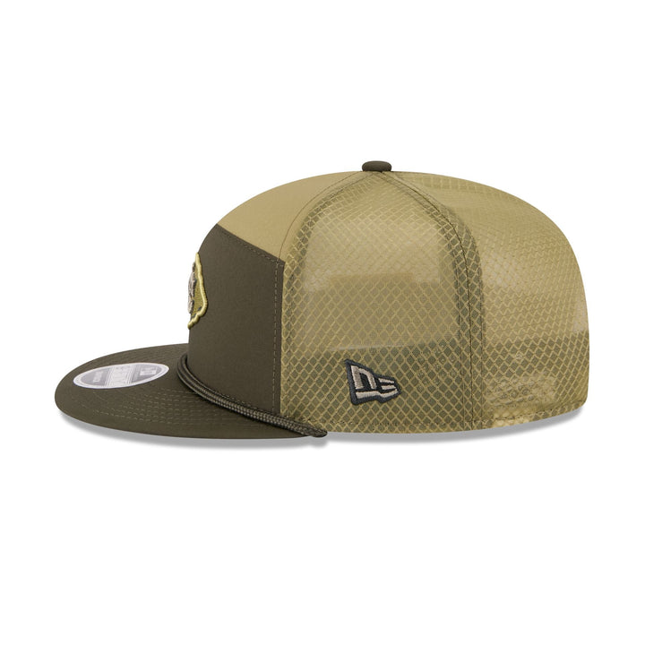 Kansas City Chiefs Salute to Service Split Panel 9FIFTY Trucker Hat - View 6
