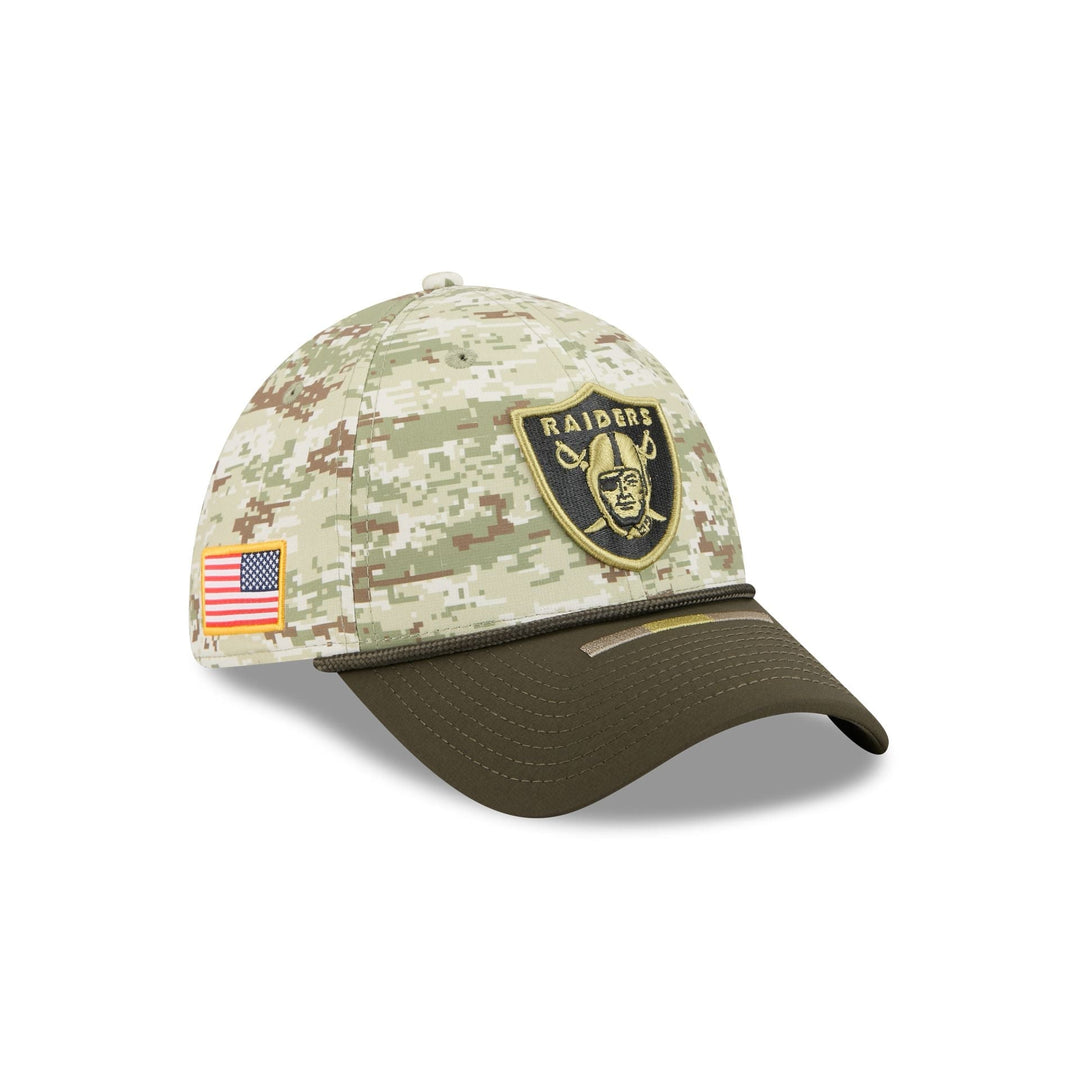 Las Vegas Raiders Salute to Service 39THIRTY Stretch Fit Hat - Camo