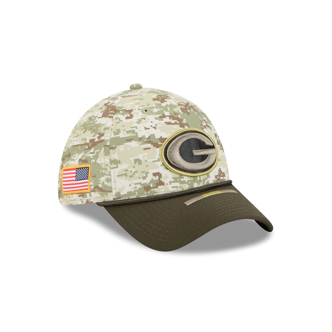 Green Bay Packers Salute to Service 39THIRTY Stretch Fit Hat - Camo