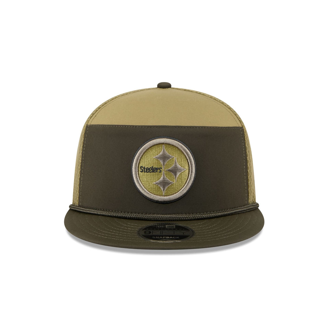 Pittsburgh Steelers Salute to Service Split Panel 9FIFTY Trucker Hat - View 4