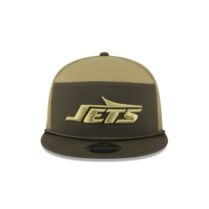 New York Jets Salute to Service Split Panel 9FIFTY Trucker Hat - View 4