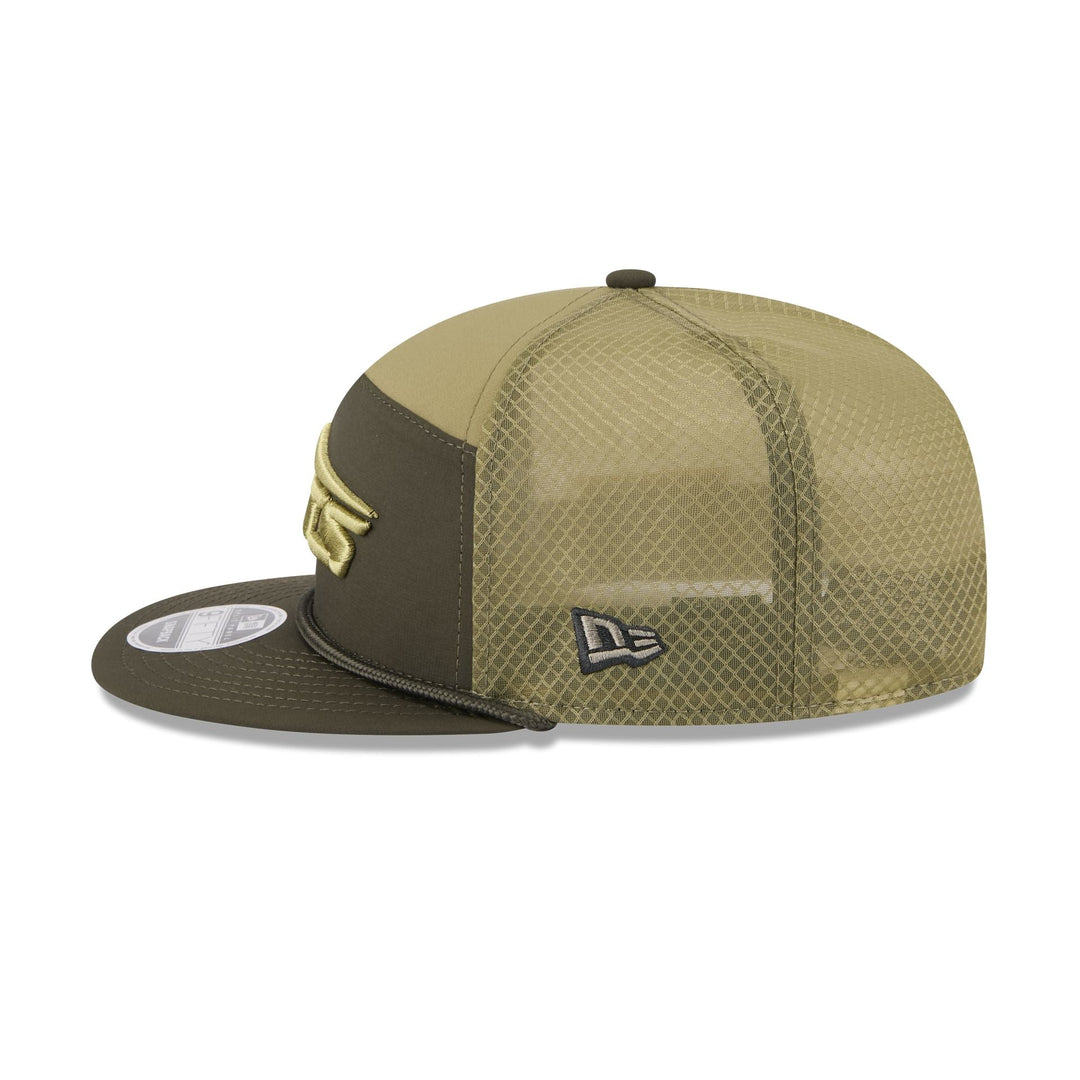 New York Jets Salute to Service Split Panel 9FIFTY Trucker Hat - View 6