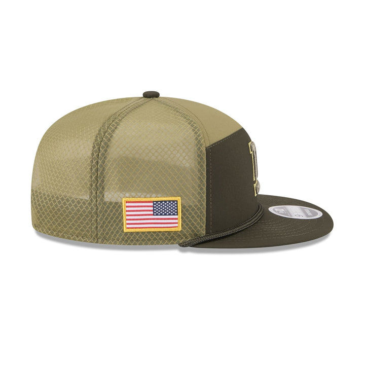New York Giants Salute to Service Split Panel 9FIFTY Trucker Hat - View 5