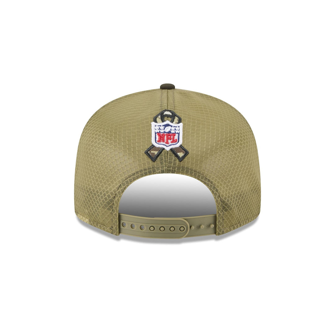 New Orleans Saints Salute to Service Split Panel 9FIFTY Trucker Hat - View 2