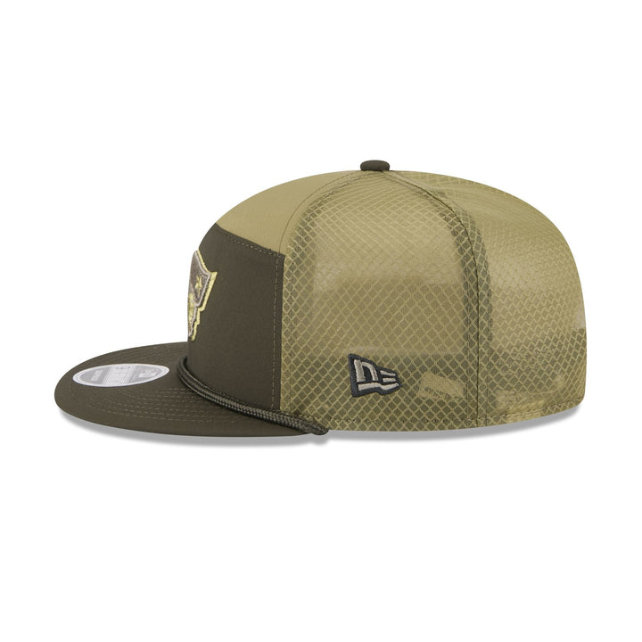 New England Patriots Salute to Service Split Panel 9FIFTY Trucker Hat - View 6