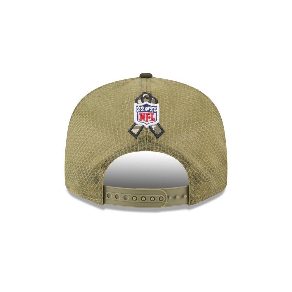 New England Patriots Salute to Service Split Panel 9FIFTY Trucker Hat - View 2