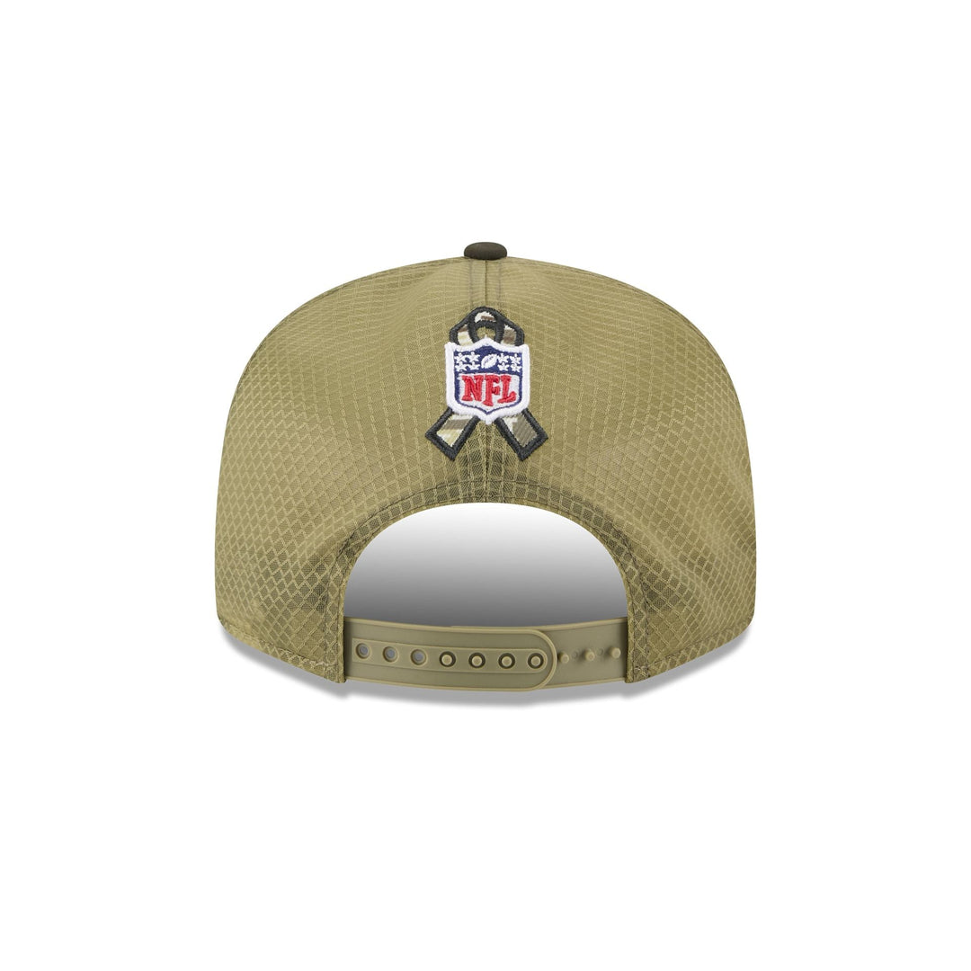 New England Patriots Salute to Service Split Panel 9FIFTY Trucker Hat - View 2