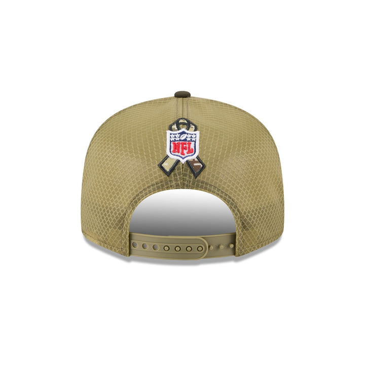 Miami Dolphins Salute to Service Split Panel 9FIFTY Trucker Hat - View 2