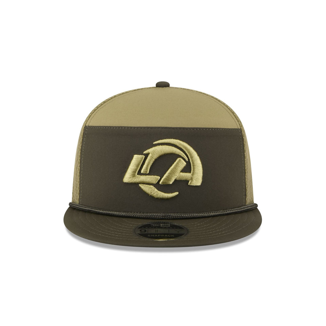 Los Angeles Rams Salute to Service Split Panel 9FIFTY Trucker Hat - View 4