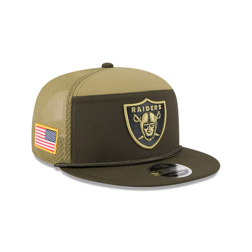 New Era Las Vegas Raiders Salute to Service Split Panel 9FIFTY Trucker Hat - Digital Camo