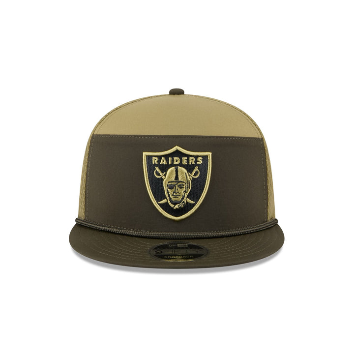 Las Vegas Raiders Salute to Service Split Panel 9FIFTY Trucker Hat - View 4