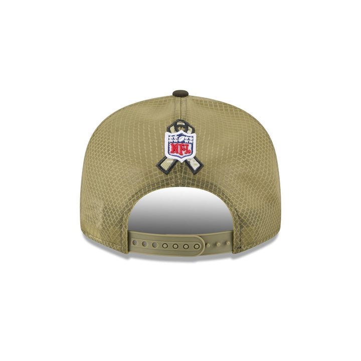Green Bay Packers Salute to Service Split Panel 9FIFTY Trucker Hat - View 2