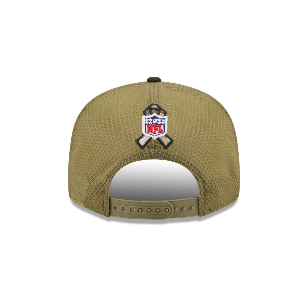 Detroit Lions Salute to Service Split Panel 9FIFTY Trucker Hat - View 2