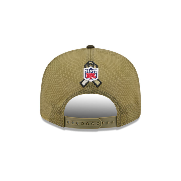 Detroit Lions Salute to Service Split Panel 9FIFTY Trucker Hat - View 2