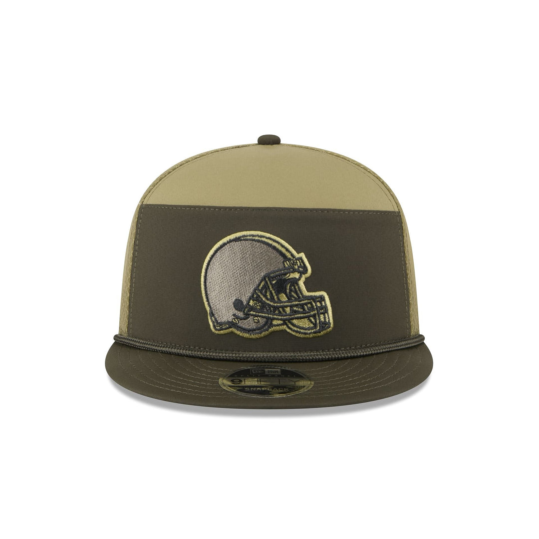 Cleveland Browns Salute to Service Split Panel 9FIFTY Trucker Hat - View 4