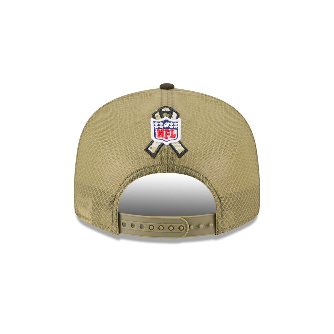 Cleveland Browns Salute to Service Split Panel 9FIFTY Trucker Hat - View 2