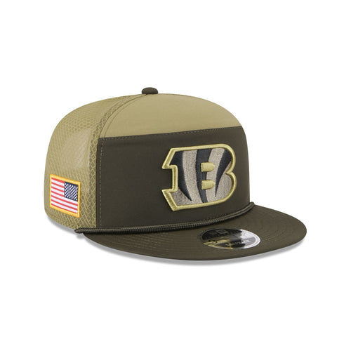 New Era Cincinnati Bengals Salute to Service Split Panel 9FIFTY Trucker Hat - Digital Camo