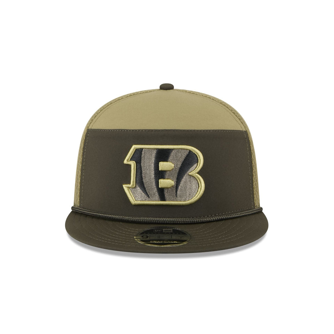 Cincinnati Bengals Salute to Service Split Panel 9FIFTY Trucker Hat - View 4
