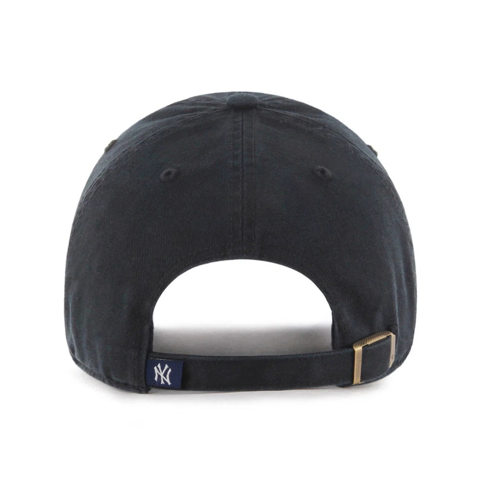 '47 Brand New York Yankees Clean Up Adjustable Hat - Black/Pink Logo - Back