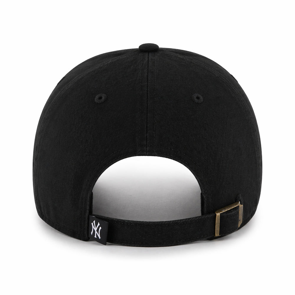 '47 Brand New York Yankees Clean Up Adjustable Hat - Black/White Pink Bottom - Back