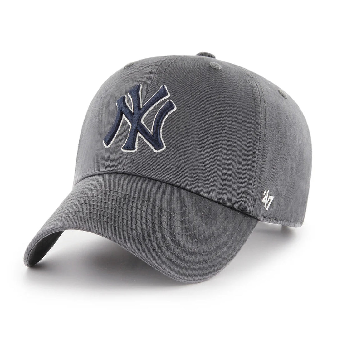 '47 Brand New York Yankees Clean Up Adjustable Hat - Charcoal