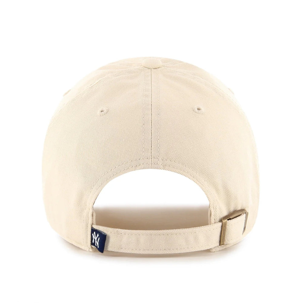'47 Brand New York Yankees Clean Up Adjustable Hat - Natural/White - Back