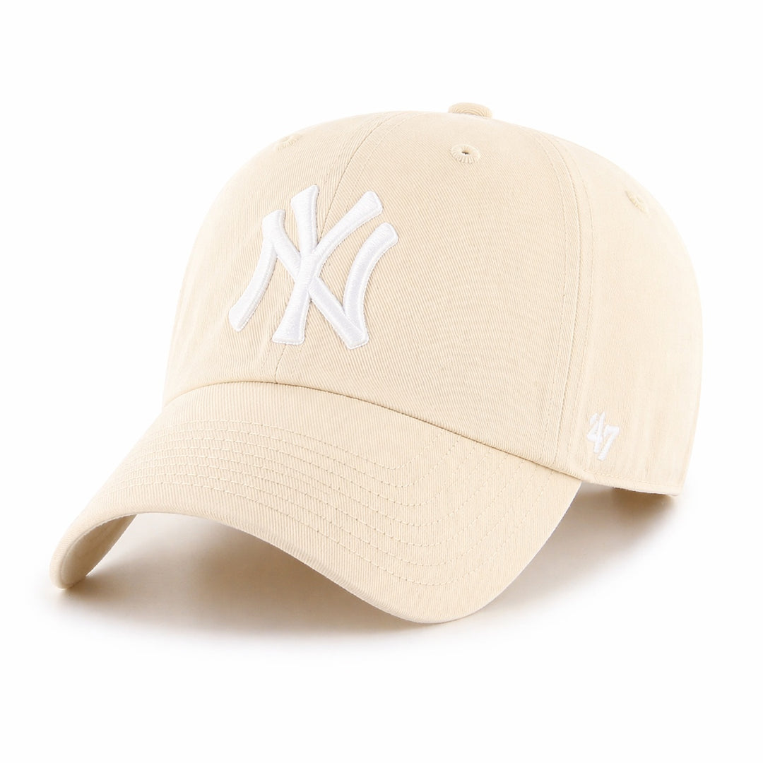 '47 Brand New York Yankees Clean Up Adjustable Hat - Natural/White