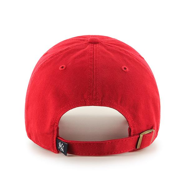 '47 Brand New York Yankees Clean Up Adjustable Hat - Red - Back