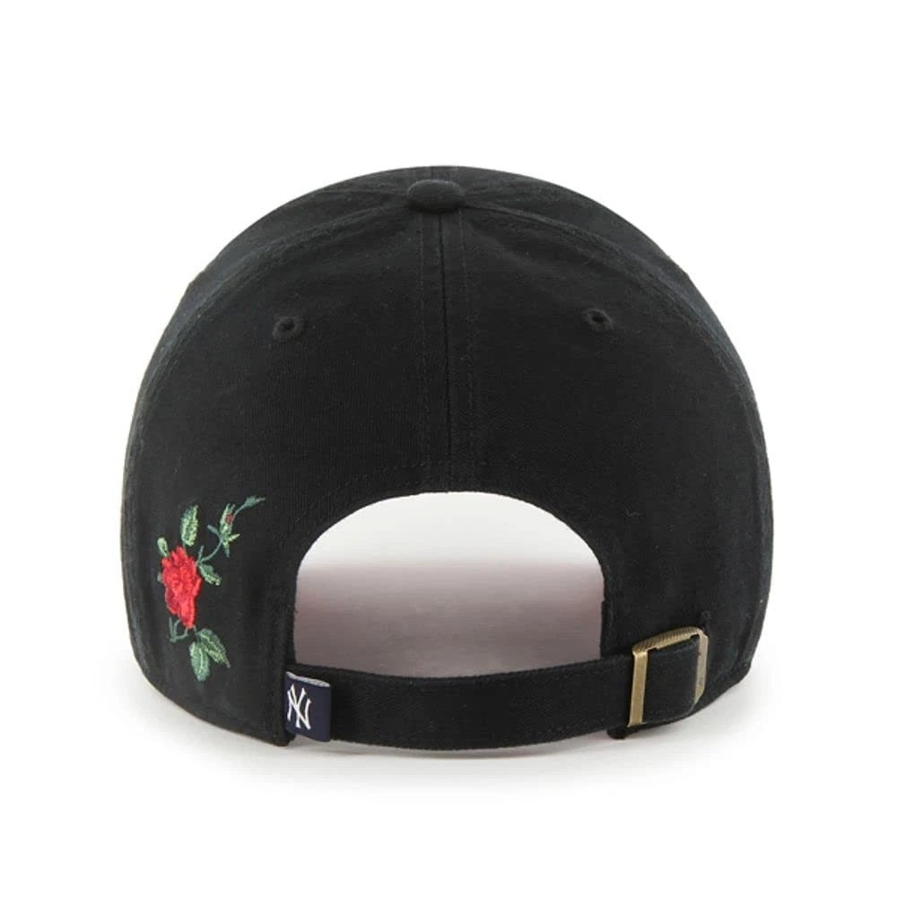 '47 Brand New York Yankees Clean Up Adjustable Hat - Black/Red Bottom - Back