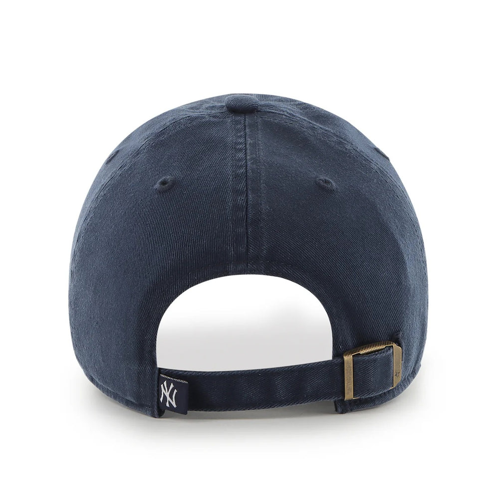'47 Brand New York Yankees Clean Up Adjustable Hat - Timber Blue/White Logo - Back