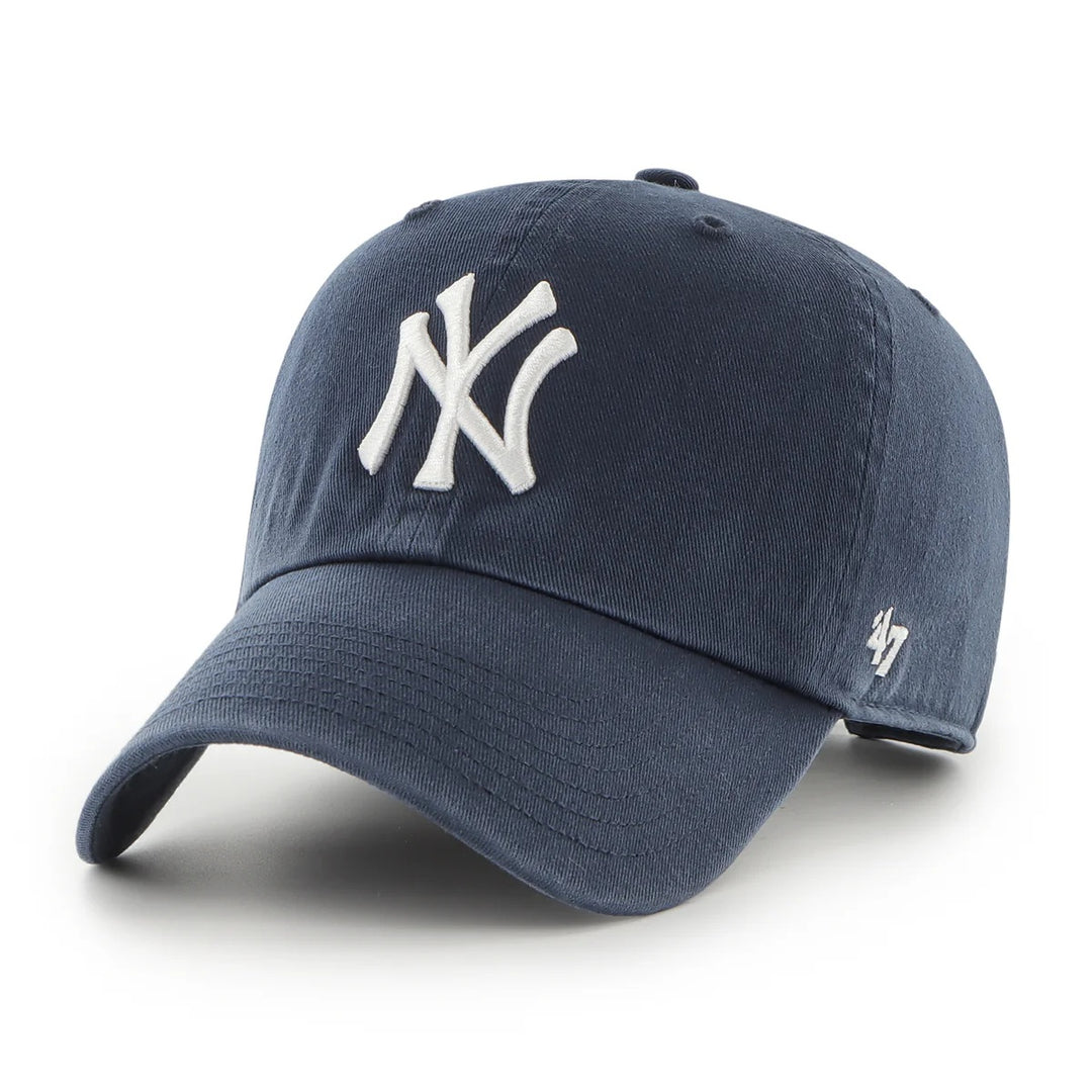 '47 Brand New York Yankees Clean Up Adjustable Hat - Timber Blue/White Logo