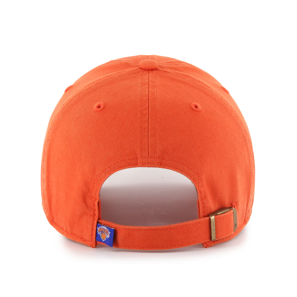 '47 Brand New York Knicks Clean Up Adjustable Hat - Orange Back
