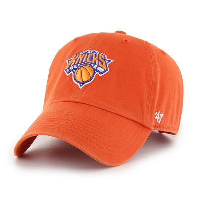'47 Brand New York Knicks Clean Up Adjustable Hat - Orange