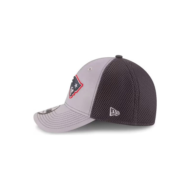 New Era New England Patriots Neo 39THIRTY Stretch Fit Hat - Gray / Navy