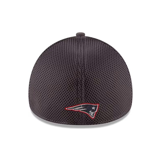 New Era New England Patriots Neo 39THIRTY Stretch Fit Hat - Gray / Navy