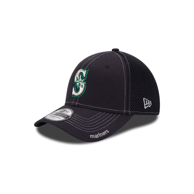 New Era Seattle Mariners Neo 39THIRTY Stretch Fit Hat - Navy