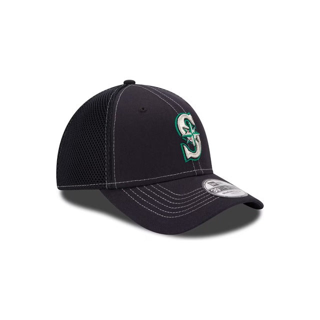 New Era Seattle Mariners Neo 39THIRTY Stretch Fit Hat - Navy