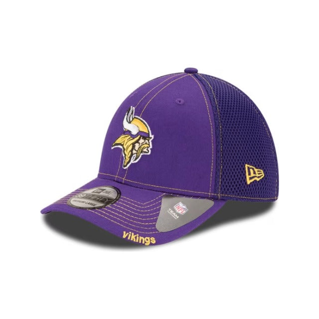 New Era Minnesota Vikings Neo 39THIRTY Stretch Fit Hat - Purple