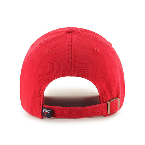 47 Brand Chicago Bulls Clean Up Adjustable Hat - Red - Back