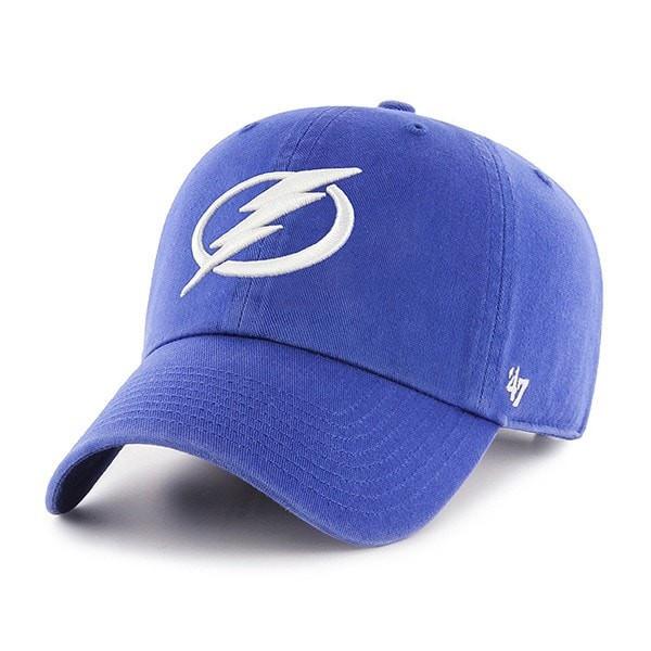 47 Brand Tampa Bay Lightning Clean Up Adjustable Hat - Royal Blue - Front