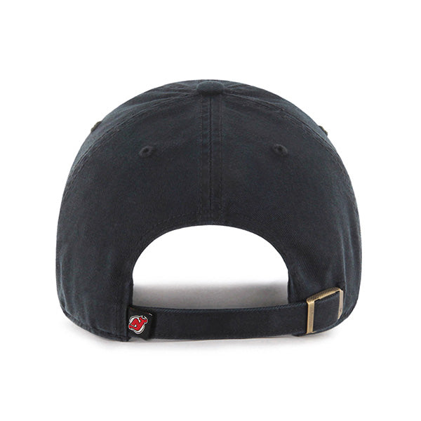 47 Brand New Jersey Devils Clean Up Adjustable Hat - Black - Back