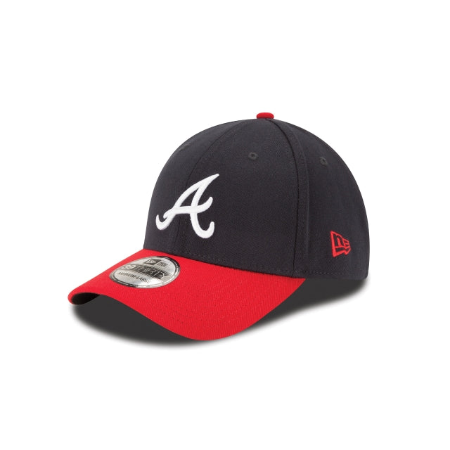 Atlanta Braves Classic Two-Tone 39THIRTY Stretch Fit Hat - Navy / Red