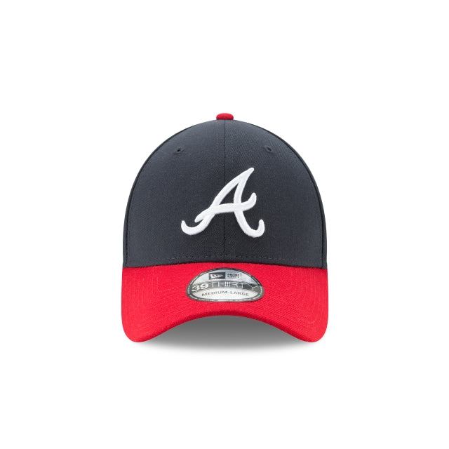 Atlanta Braves Classic Two-Tone 39THIRTY Stretch Fit Hat - Navy / Red