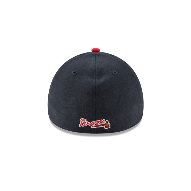 Atlanta Braves Classic Two-Tone 39THIRTY Stretch Fit Hat - Navy / Red