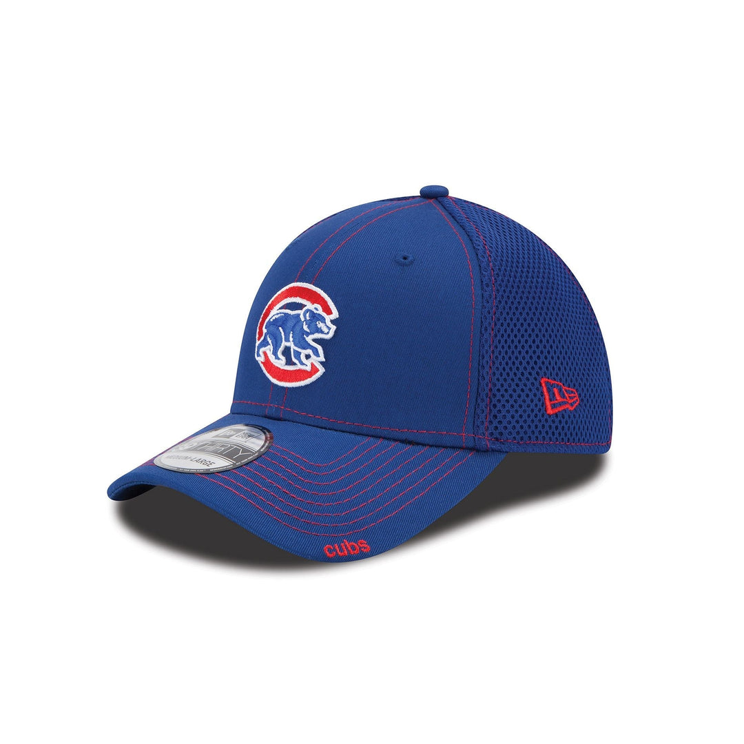 Chicago Cubs Neo 39THIRTY Stretch Fit Hat - Blue