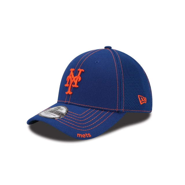 New York Mets Neo 39THIRTY Stretch Fit Hat - Blue